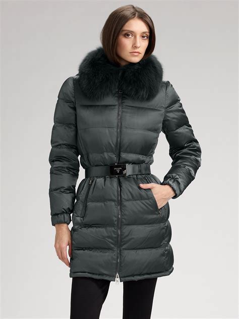 prada coat women's sale|prada winter jacket for women.